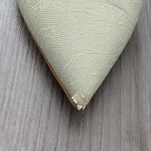 Le Chateau Mint Lace Heels - Picture 9 of 10